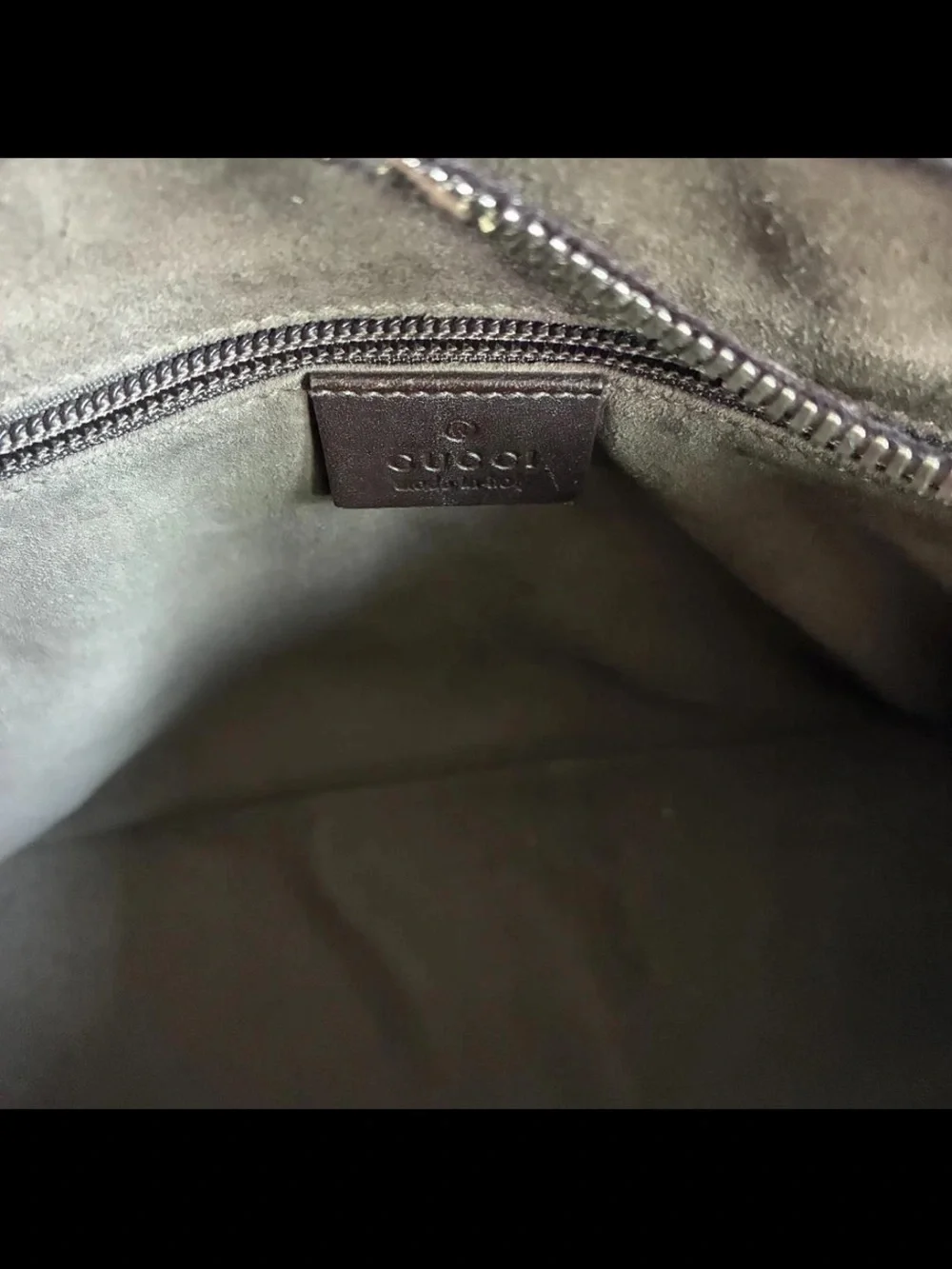 Gucci Beige & Brown GG Canvas Satchel with Leather Trim